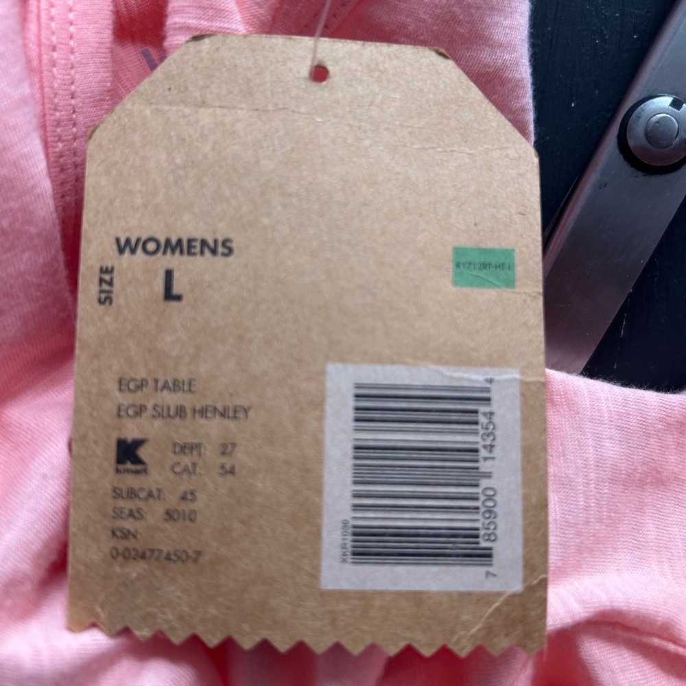 Route 66 Y2K Henley Top Pink Large‎ - Picture 11 of 13